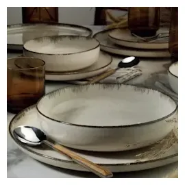 hermia concept Teller-Set KTP2882 100% Porcelain - schwarz