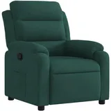 vidaXL Relaxsessel Dunkelgrün Samt 92,5 x 100 x 0 cm Grün mit Liegeposition
