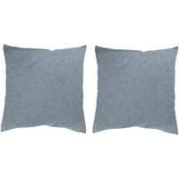 Heine Kissenhülle HEINE HOME Gr. 2, blau (rauchblau), B:50cm