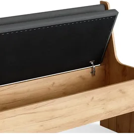 Vicco Roman eiche 107cm Sitzbank mit Truhe Esszimmerbank für Esstisch