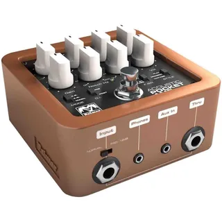 Palmer Pocket AMP Acoustic - Portabler Preamp für Akustische Saiteninstrumente, braun