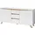 byLIVING Valentin Sideboard 160 x 76 x 38 cm Weiß Holzwerkstoff/Metall
