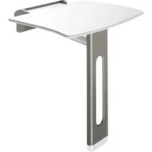 Delabie Be-Line Abnehmbarer Dusch-Klappsitz mit Fuß anthrazit-metallic