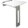 Delabie Be-Line Abnehmbarer Dusch-Klappsitz mit Fuß anthrazit-metallic