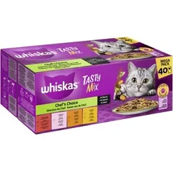 Whiskas Tasty Mix Mega Pack Chef's Choice in Sauce 40 x 85g