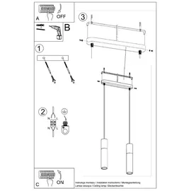 Sollux Borgio 2 1-flg. 40 cm weiß
