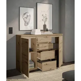 Stella Trading Brest 119 x 84 x 35 cm Artisan Eiche / Braun