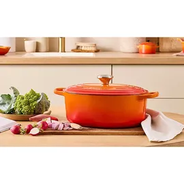 Le Creuset Signature Bräter 35 cm oval ofenrot