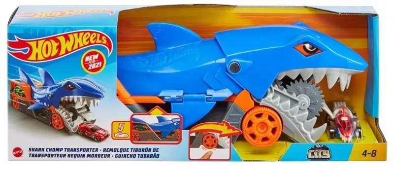 Mattel Hot Wheels - Hot Wheels Hungriger Hai-Transporter