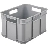 KEEEPER Aufbewahrungsbox Euro-Box M 35 x 27 x 22 cm 1-tlg. grau