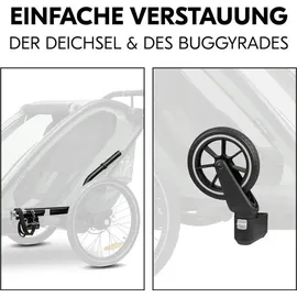 hauck Bike N Walk Duo Fahrradanhänger grün 2023