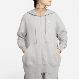 Nike Sportswear Phoenix Fleece Oversized Kapuzenjacke Damen 063 dk grey heather/sail L