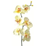 Kunstblumen Orchidee Orchideenzweig 78cm. Farbe HELL GELB-31