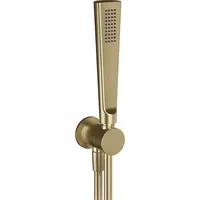 GESSI Cono Brause-Set mit Wandanschlussbogen - warm bronze gebürstet