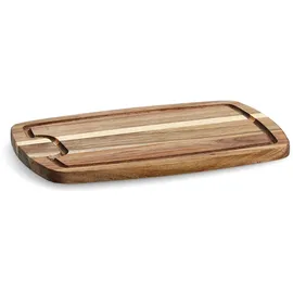 Zeller Schneidebrett mit Saftrille Holz 1 32 x 21 x 1,5 cm beige