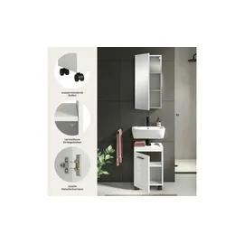 Möbel Boss Badkombination Nova 2-tlg. 40 x 191 cm Schwarz/Weiß