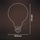 Calex E27, G95 4,5W LED-Filament gold 821 dimmbar