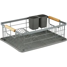 Relaxdays Abtropfgestell 0 x0 x 0 cm Farbe Grau