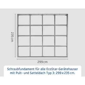 EcoStar Schraubfundament Set Typ 3
