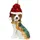 SIKORA Beagle mit Weihnachtsmütze besondere Weihnachtskugel Glas Christbaumschmuck Deko Figur Weihnachten Anhänger Ornament - Trend Line - BS488