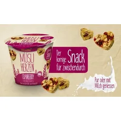 Hellma Müsli-Herzen Cranberry, 30 g, mit Haferflocken 4255704321074 Hellma