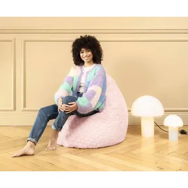 Sitting Point BeanBag Fluffy 70 x 110 cm rose