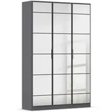 Rauch Spiegelschrank mit Einlegeböden ¦ grau ¦ Maße (cm): B: 136 H: 210