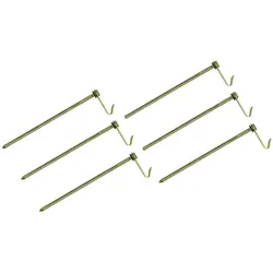 ProPlus 364663S Felsbodenhering 21cm Metall mit Haken 6 Stück Zelt Zubehör