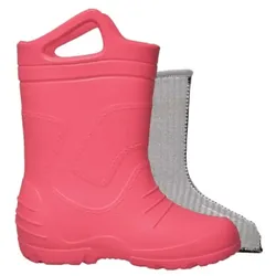 Kinder Gummistiefel gefüttert | Regenstiefel mit Einstiegshilfe