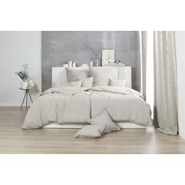 Primera Bettwäsche Stonewashed Beige 240 x 220 cm + 2 x 80 x 80 cm