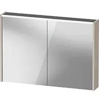 Duravit D-Code Spiegelschrank Verspiegelt DC7107091910000 1000x700x148, Taupe Matt, Steckdose,