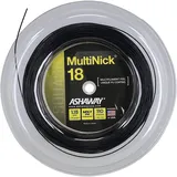 Ashaway Squashsaite Multinick 18 (Power+Kontrolle) schwarz 110m Rolle