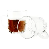 Almina Sefa Gläser-Set Sechsteilig Transparent 230 ml für Tee, Kaffee, Saft