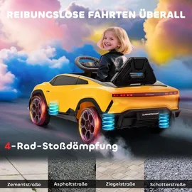 aiyaplay Kinder Elektroauto 12V Lamborghini Gelb