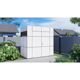 BERTILO Gartenhaus HPL Mini - 6 mm weiß
