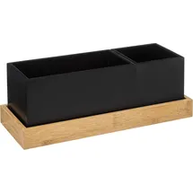 5five simply smart 5five - herausnehmbarer Organizer aus bambus Bava Schwarz