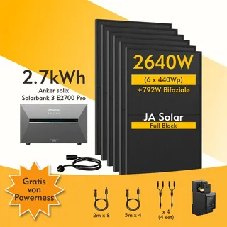 2,7 kWh inkl. 6x 440 W Solarpanel