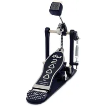 Drum Workshop DW 2000A | 2000 Serie Einzel-Bassdrumpedal | Perfekt für Drummer jeder Spielstärke | Robuster Vollmetallrahmen mit Einzelketten-Accelerator-Antrieb | 2-Wege Beater | Rutschfeste Stahlbodenplatte