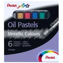 Pentel Oelpastellkreide Set 6 St. Metallic farblich sortiert