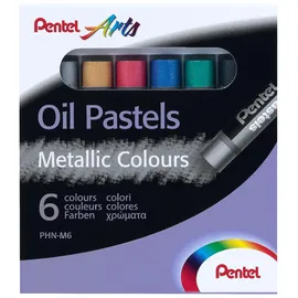 Pentel Oelpastellkreide Set 6 St. Metallic farblich sortiert