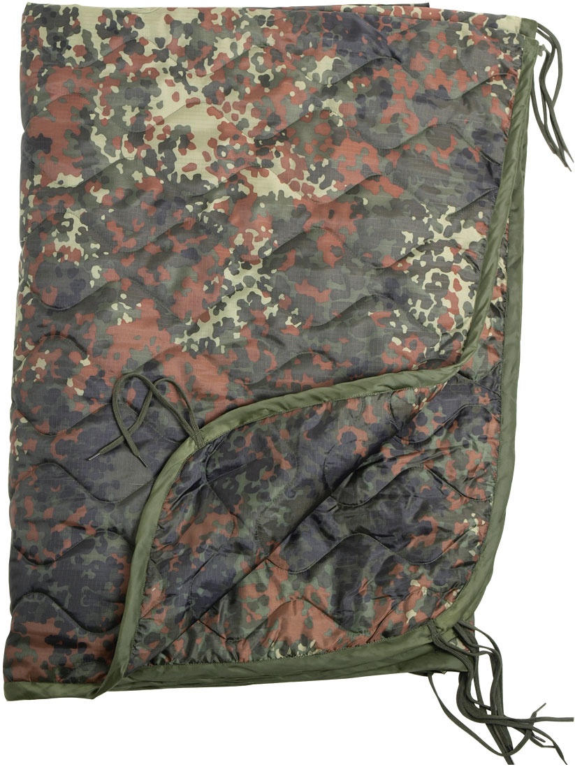 Mil-Tec Poncho Liner, couette couverture - Camo (Flecktarn)