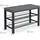 Relaxdays Schuhbank 82 x 50,5 x 33 cm anthrazit/schwarz