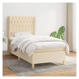 vidaXL Boxspringbett 100 x 200 cm Creme