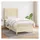 vidaXL Boxspringbett 100 x 200 cm Creme