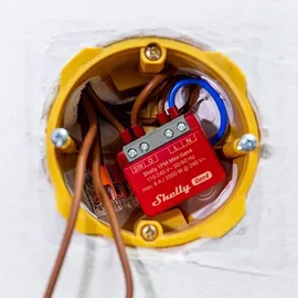 Shelly Relais 1PM Mini Gen4, 8 A, WLAN, Bluetooth, rot, 1 Stück