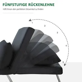 Homcom Schlafsofa mit Verstellbarer Rückenlehne,