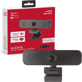 Speedlink Audivis Full HD Webcam Schwarz
