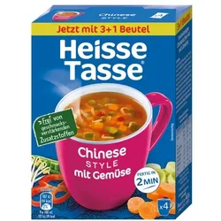 Heisse Tasse Instant-Suppe »Chinese Style mit Gemüse« - 4 x 11,7 g