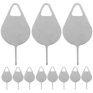 Hemobllo 10Pcs SIM Pin Auswerfer Karte Entfernung Fach Öffnung Werkzeug Metall Handy Opener Pins Nadel Universal für Handy Handy