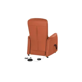 HIMOLLA Fernsehsessel 7568 Leder 83 x 114 x 93 cm Orange mit Relax-Funktion